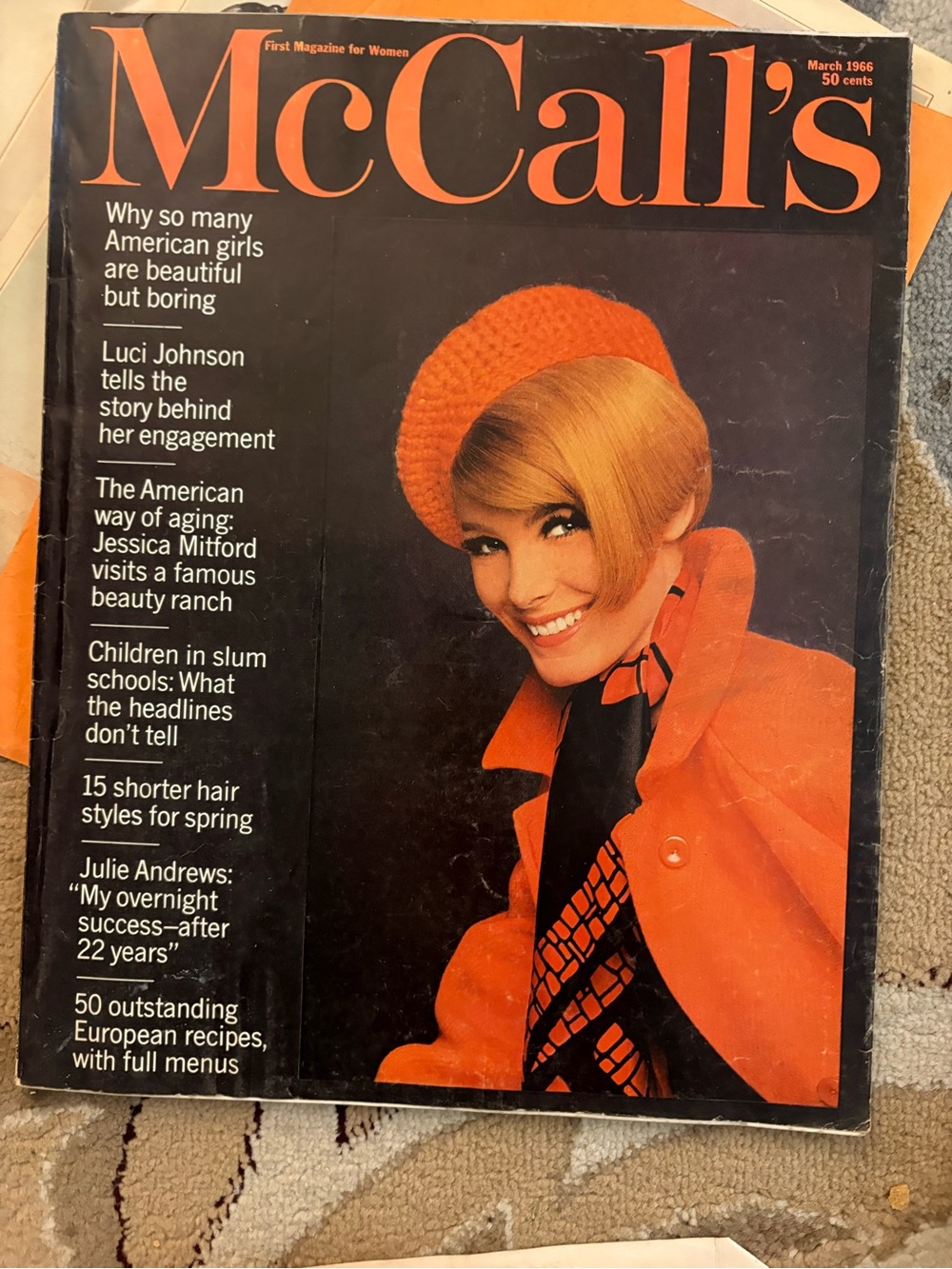 Vintage McCalls Magazine March 1966